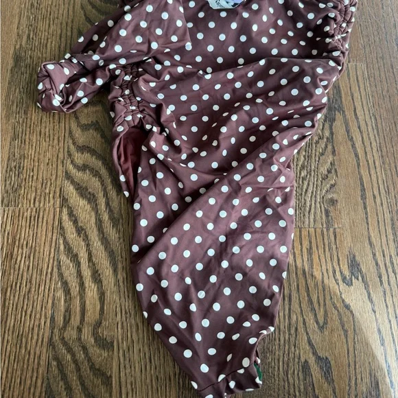 Dippin’ Daisy’s Brown Polka dot Swim Suit NWT - Picture 5 of 6